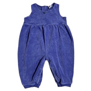 90's Vintage Baby Gap velour romper 6-12 months